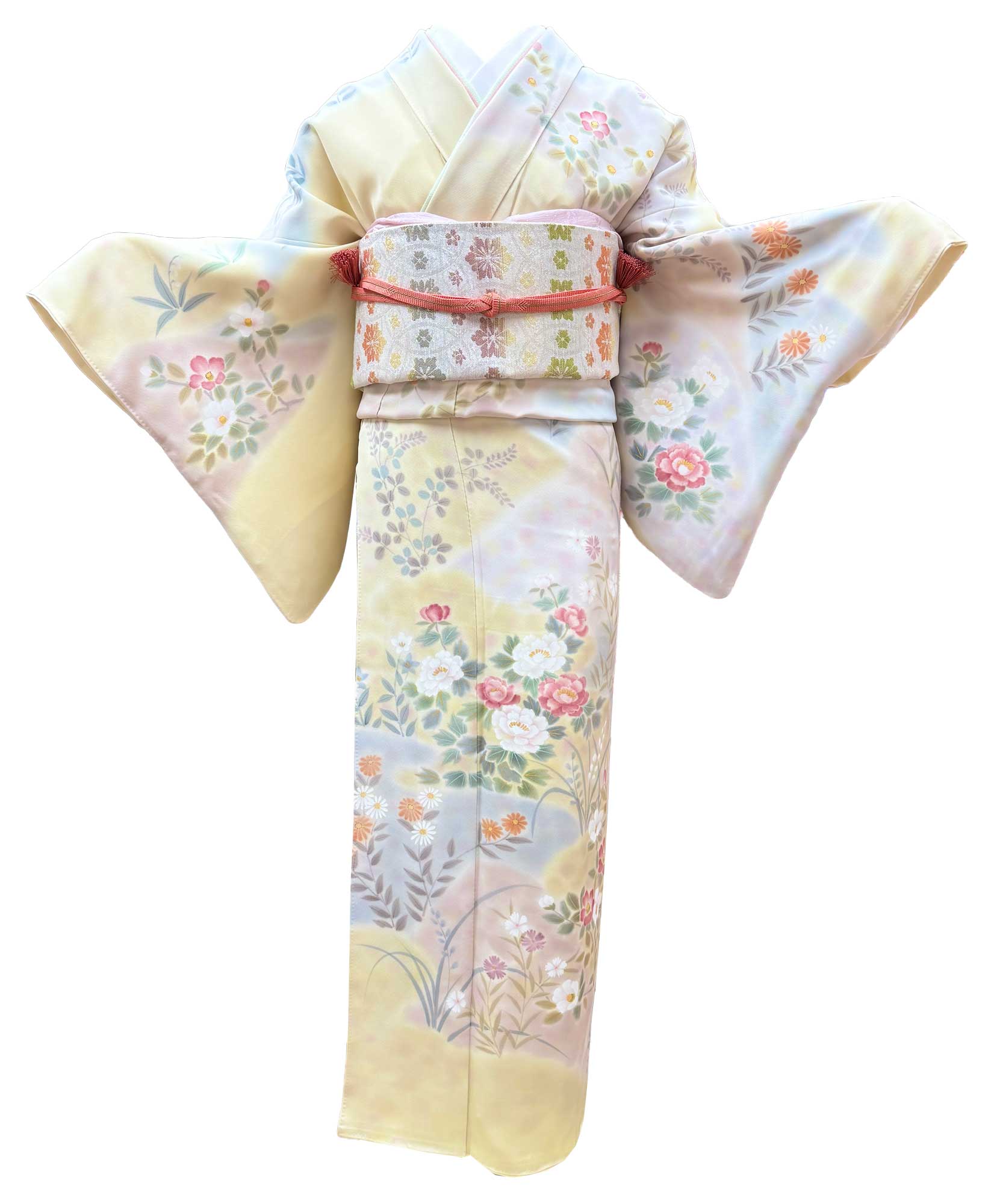 京友禅 – 訪問着 – 黄01
