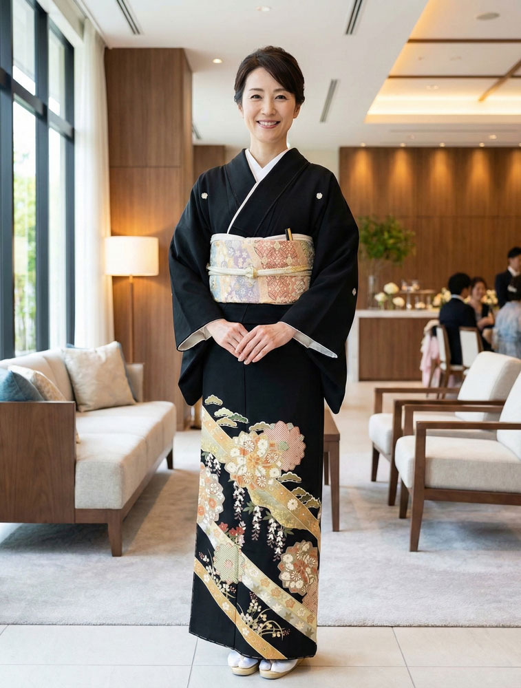 京友禅 – 黒留袖レンタル06