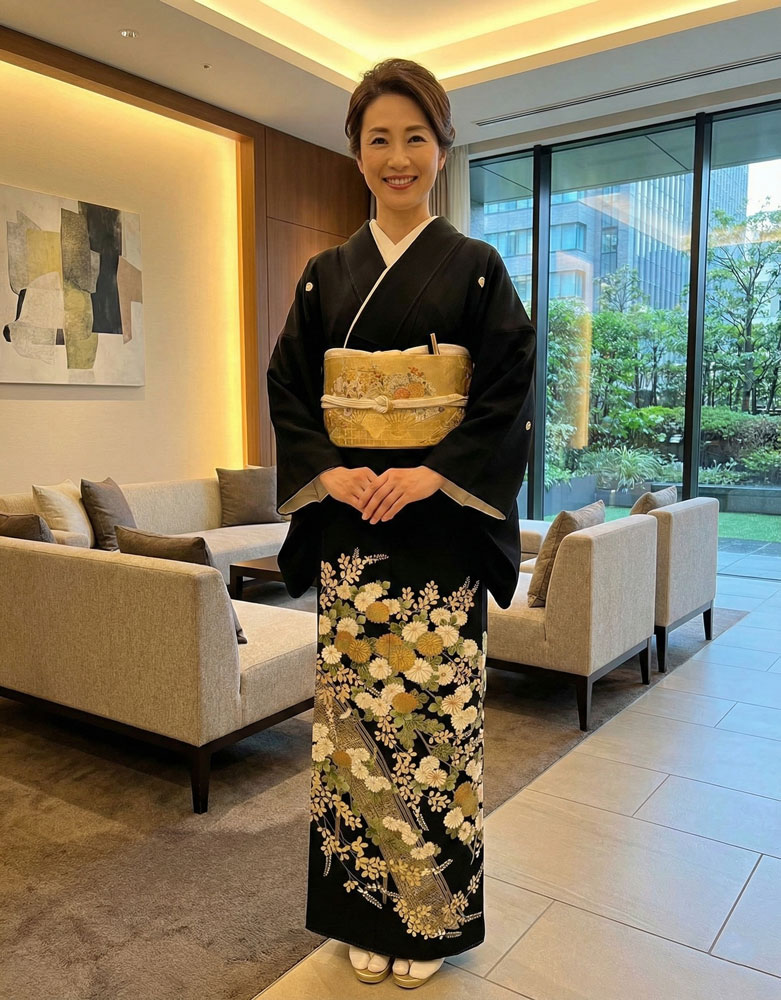 京友禅 – 黒留袖レンタル07