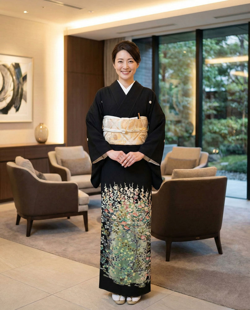 京友禅 – 黒留袖レンタル13