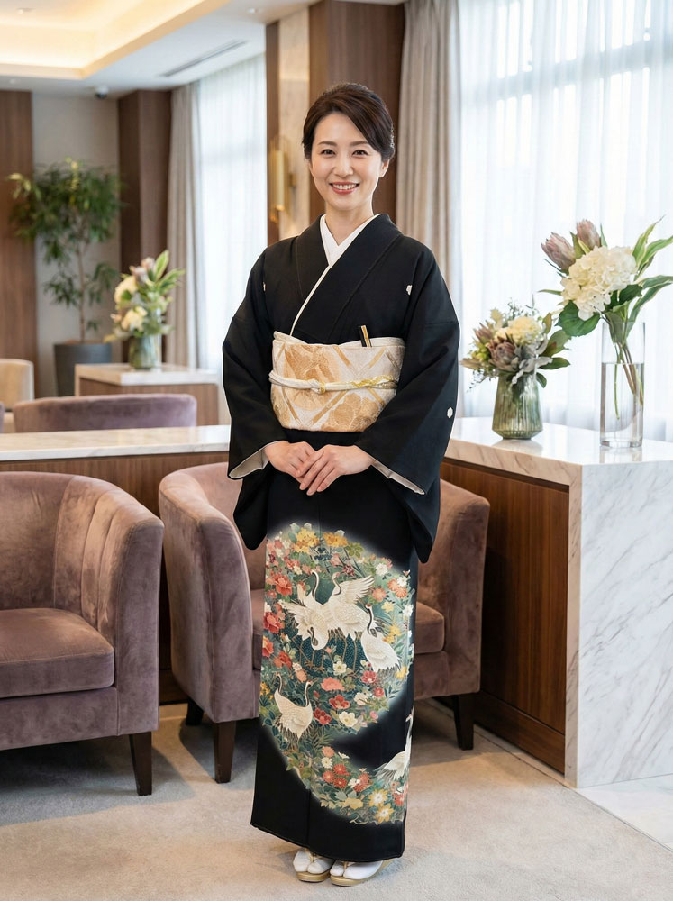 京友禅 – 黒留袖レンタル14