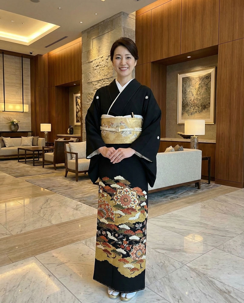 京友禅 – 黒留袖レンタル16