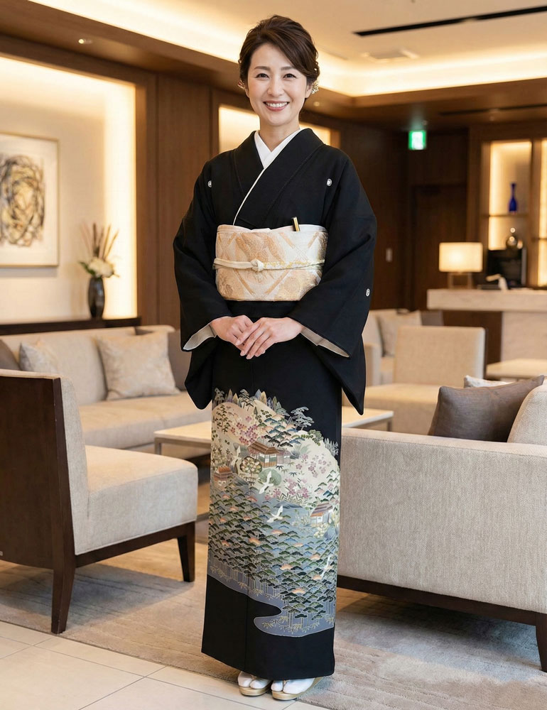 京友禅 – 黒留袖レンタル20