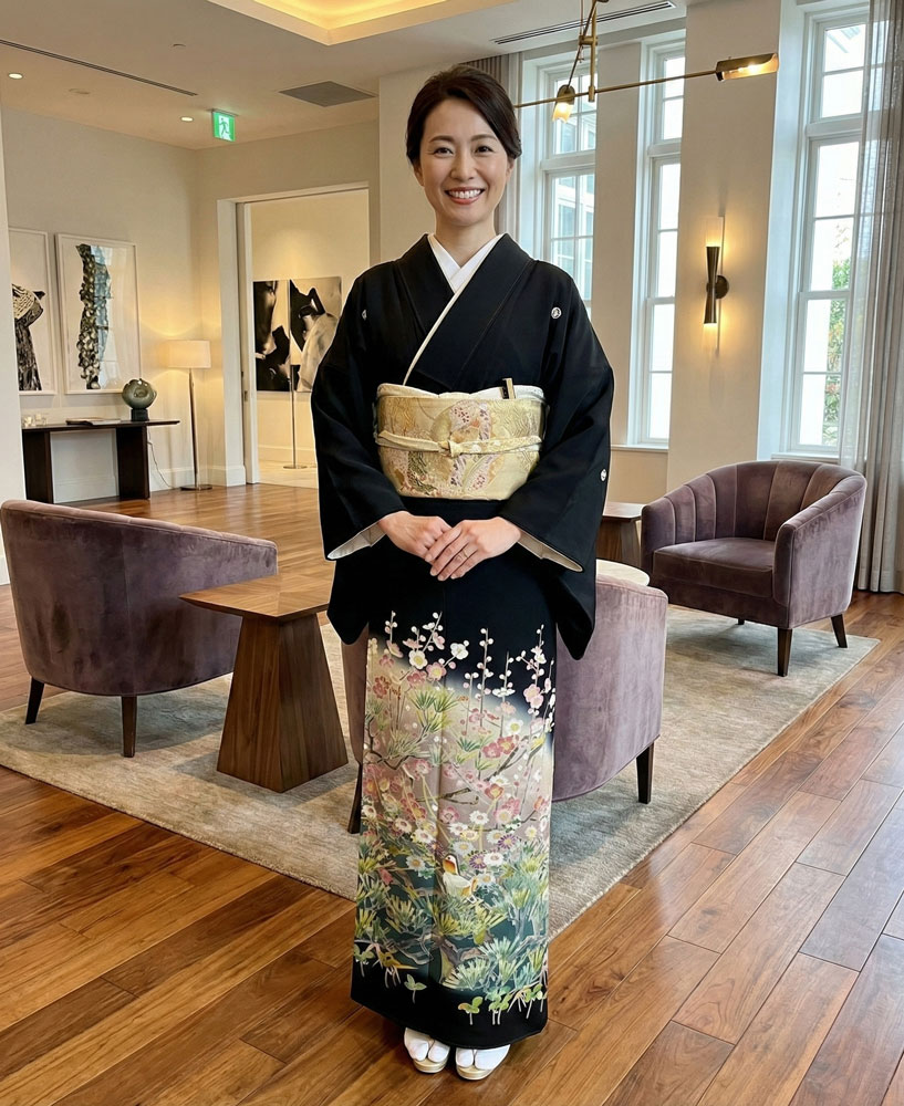 京友禅 – 黒留袖レンタル23