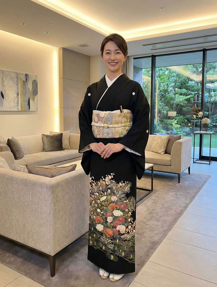 京友禅 – 黒留袖レンタル25