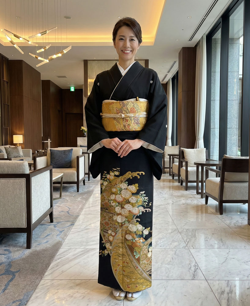 京友禅 – 黒留袖レンタル01