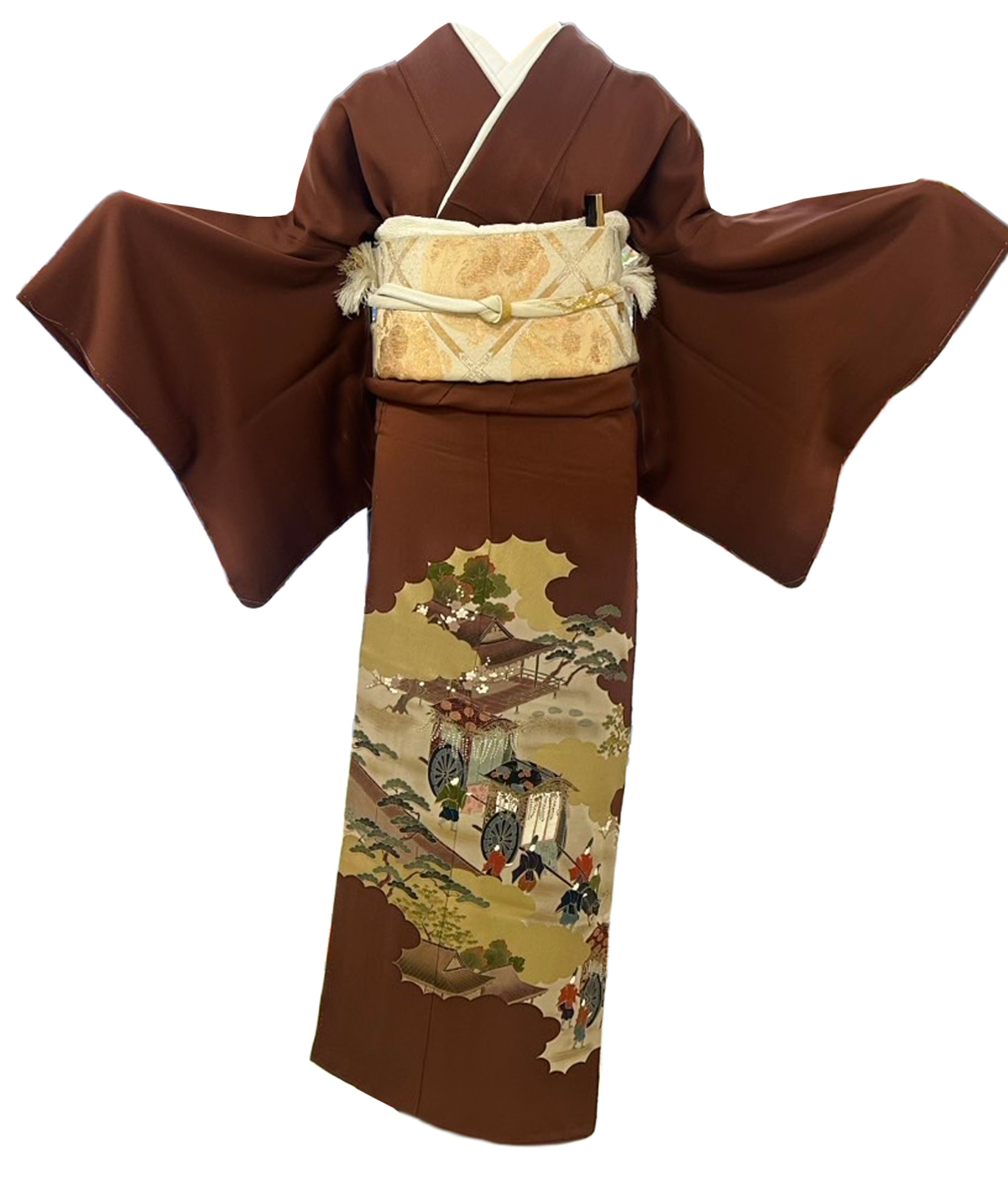 京友禅 – 色留袖 – 濃紫
