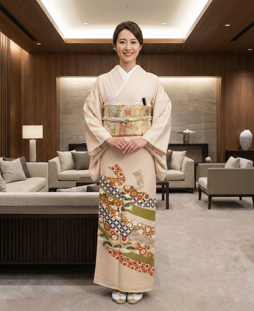 京友禅 – 色留袖レンタル – 肌色