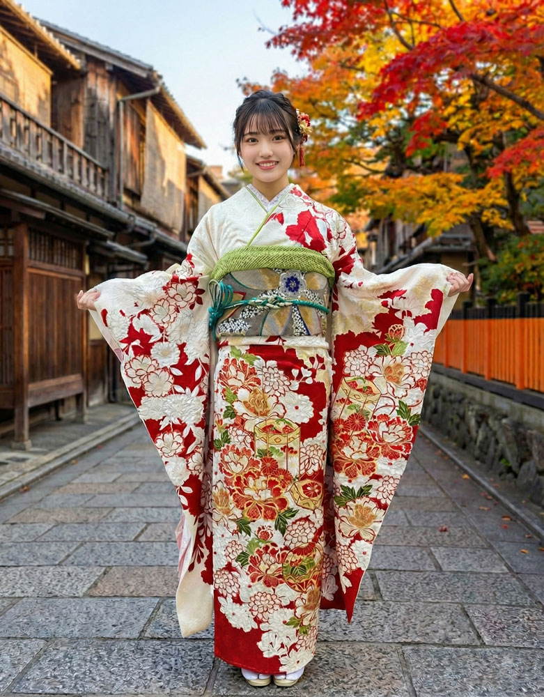 十日町友禅 – 朧染 – 白01