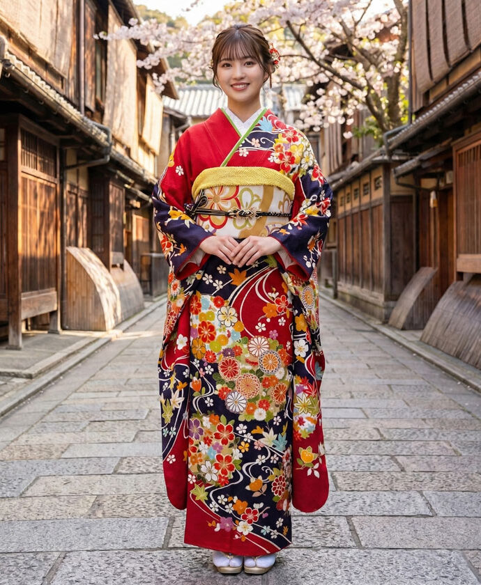 レンタル振袖 – 赤07