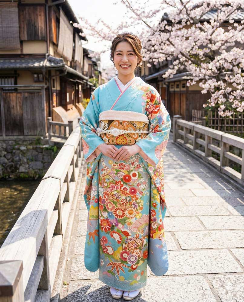 十日町友禅 – 吉澤 – 水色01