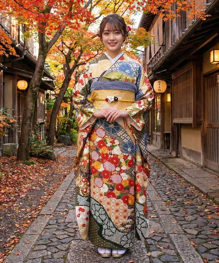 レンタル振袖 – 白18