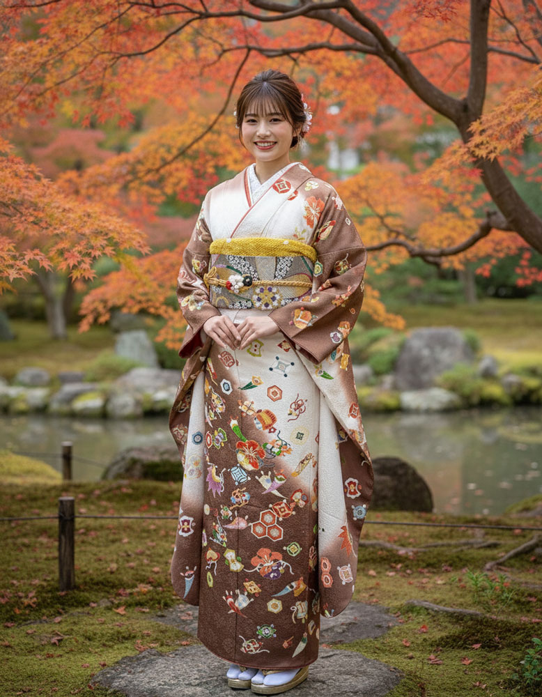 十日町友禅 – 白01