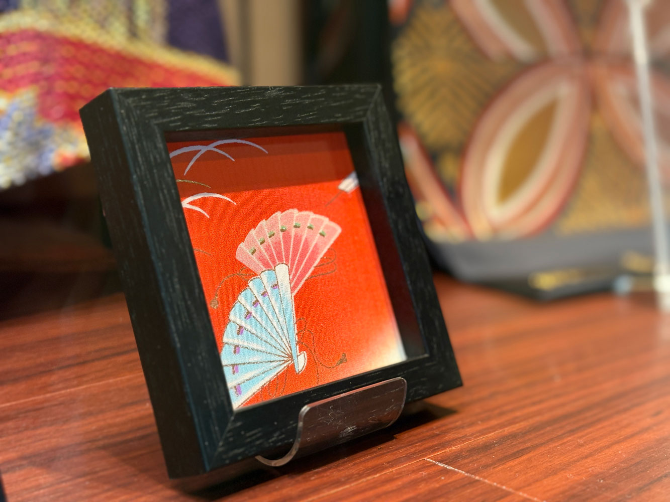 【着物アート】Kimono Art 120×120 赤01