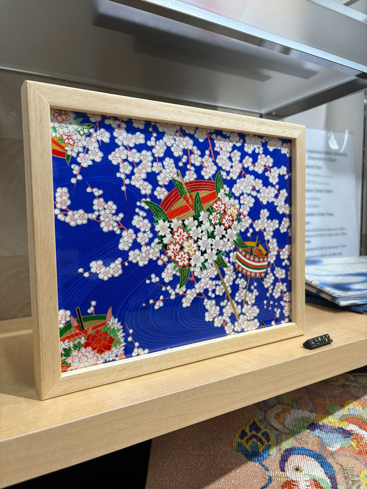 【着物アート】Kimono Art 225×275 青01