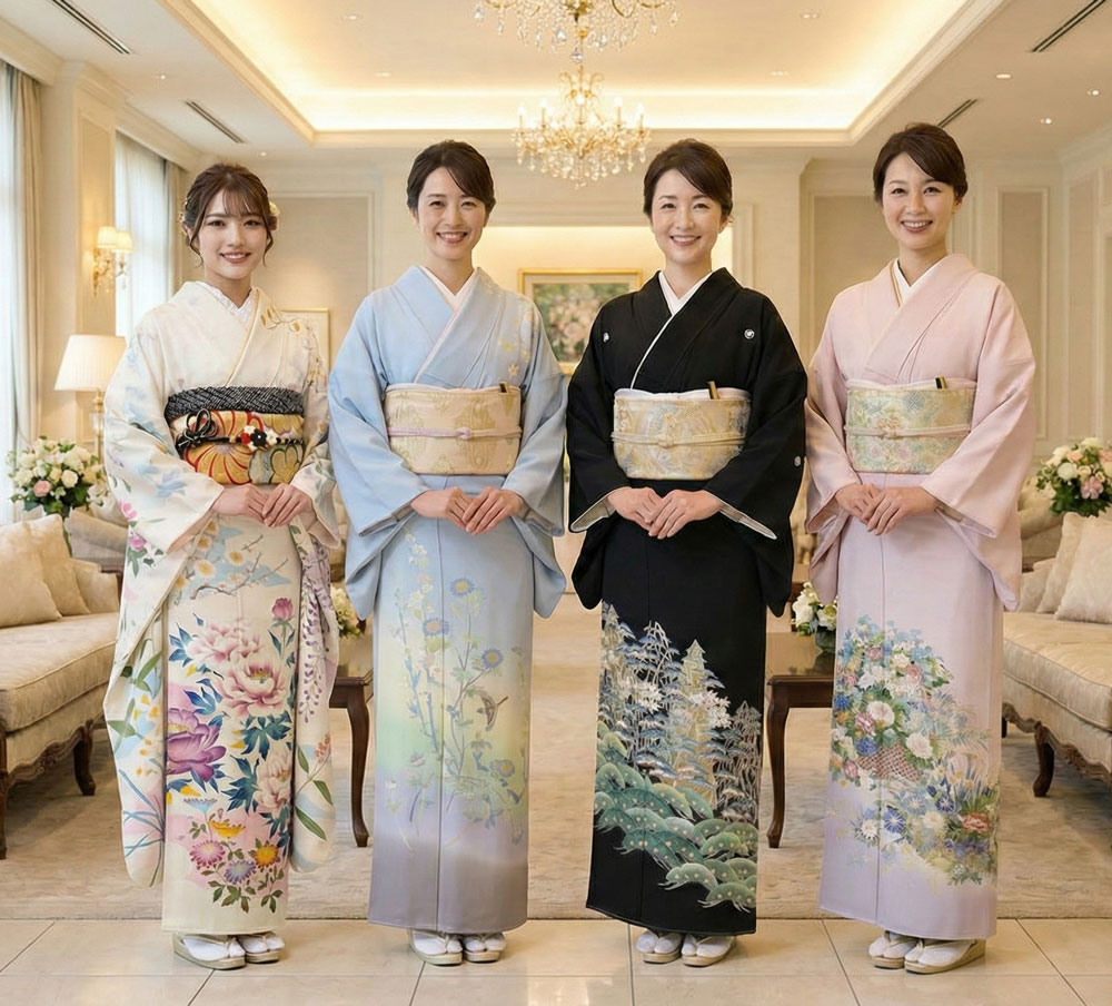 加賀友禅_結婚式_成人式_金沢_振袖_留袖_色留袖_訪問着_レンタル