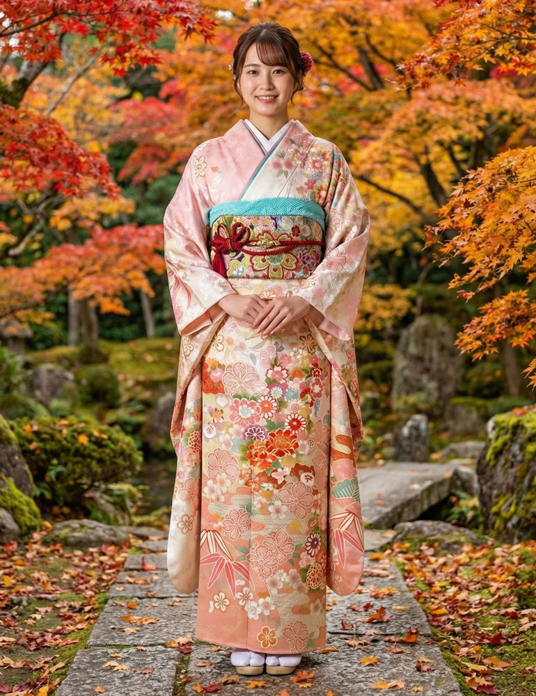レンタル振袖 – ピンク09