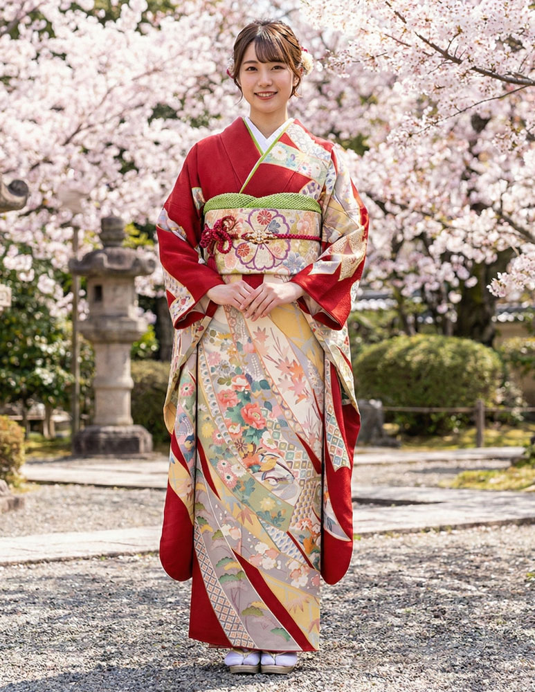 レンタル振袖 – 赤25