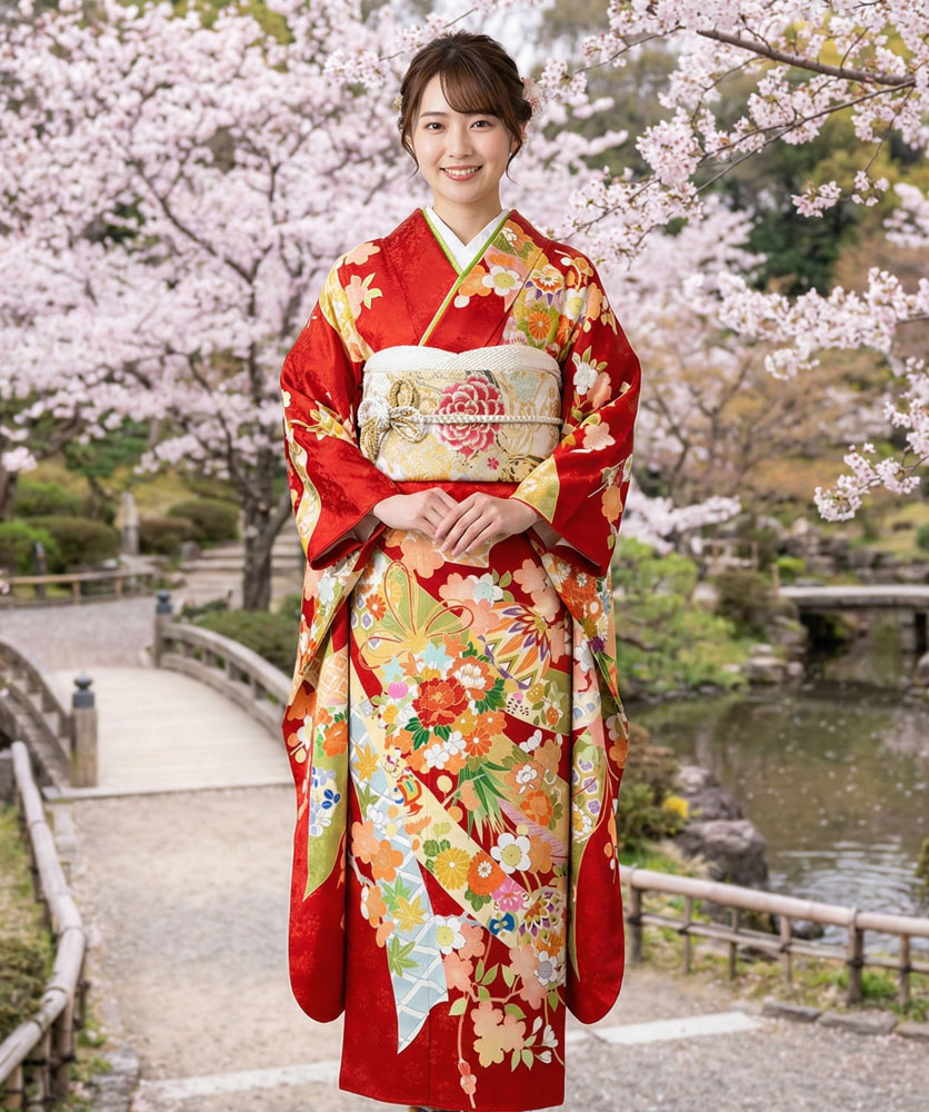 レンタル振袖 – 赤32