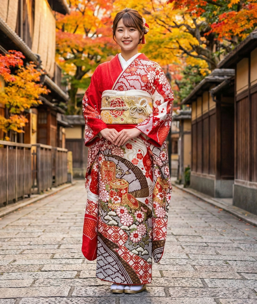 レンタル振袖 – 赤33