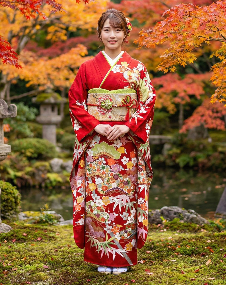 レンタル振袖 – 赤34