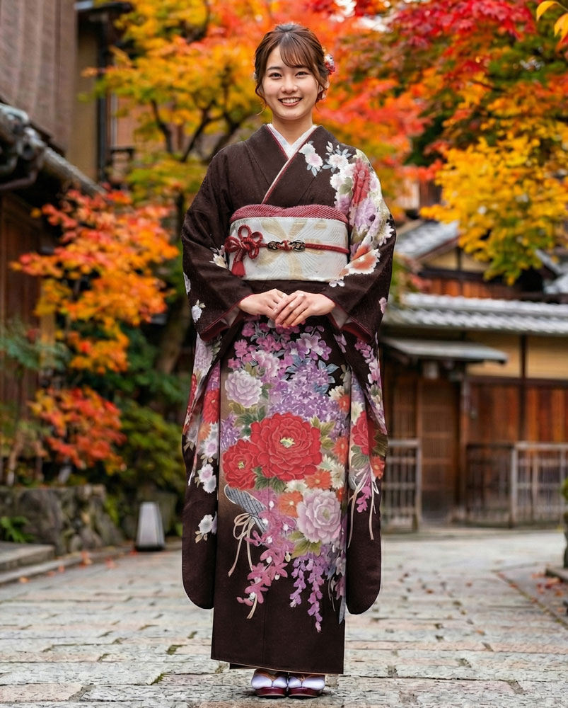 レンタル振袖 -茶03