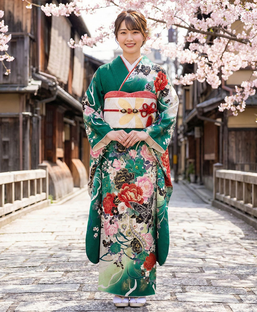 レンタル振袖 – 緑06