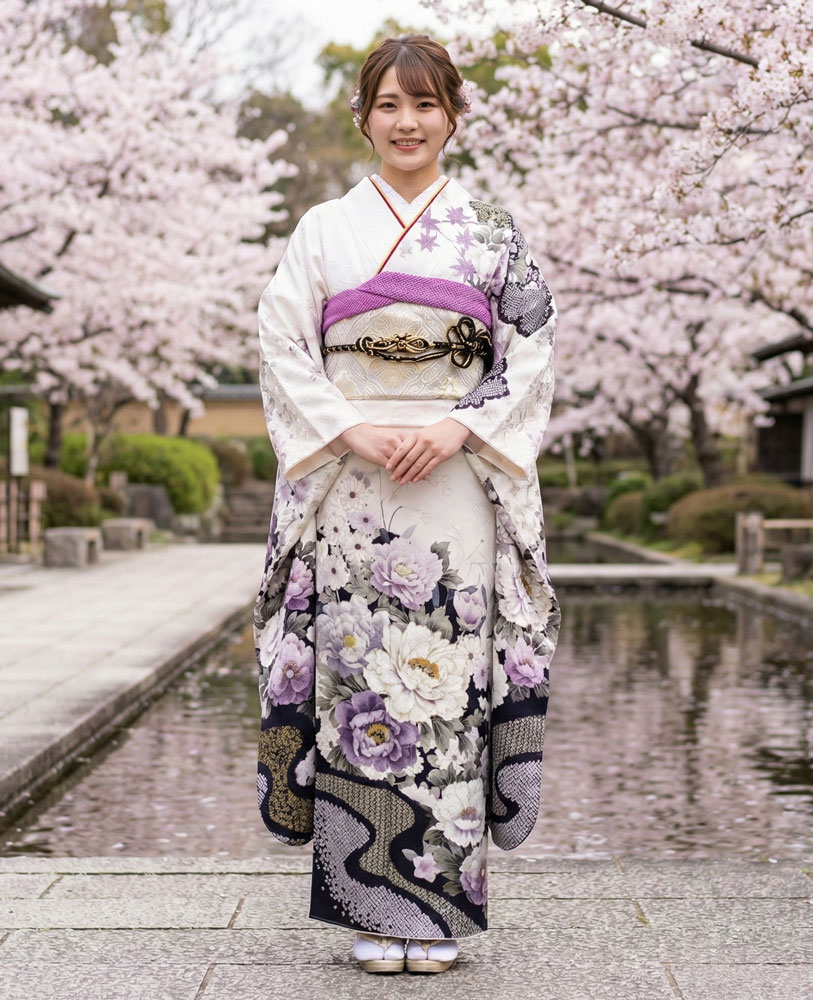 レンタル振袖 – 白12