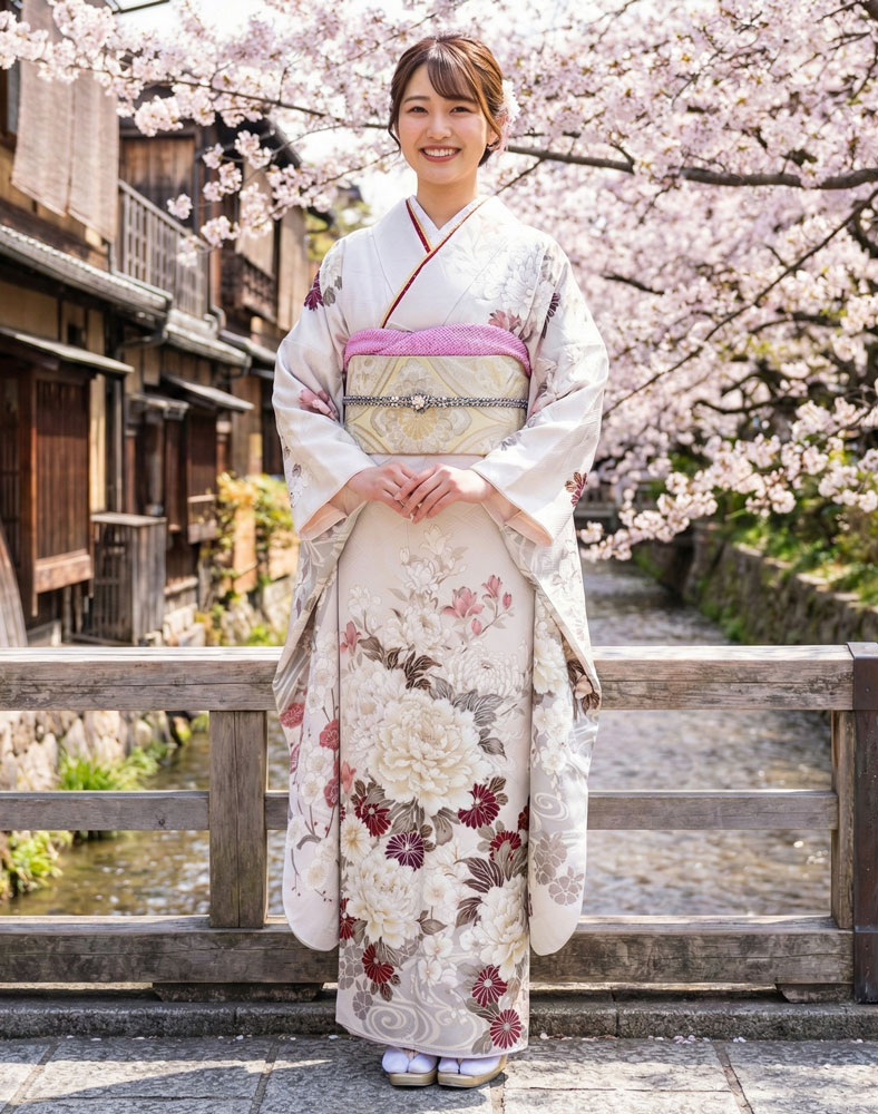 レンタル振袖 – 白14