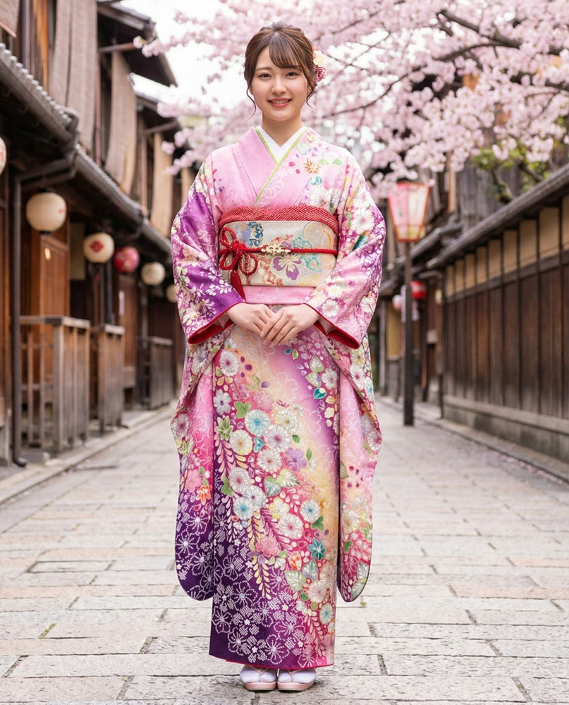 レンタル振袖 – ピンク08