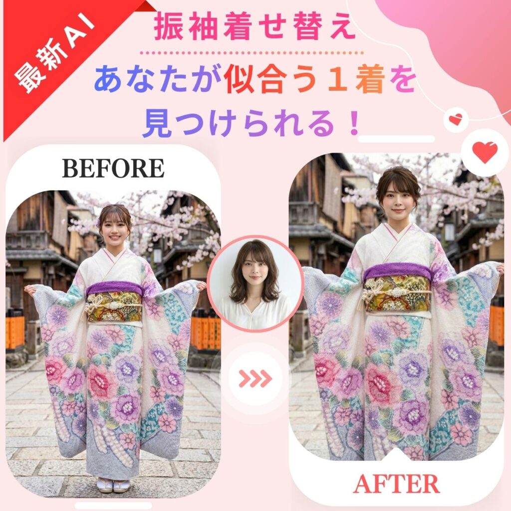 AI振袖着せ替え