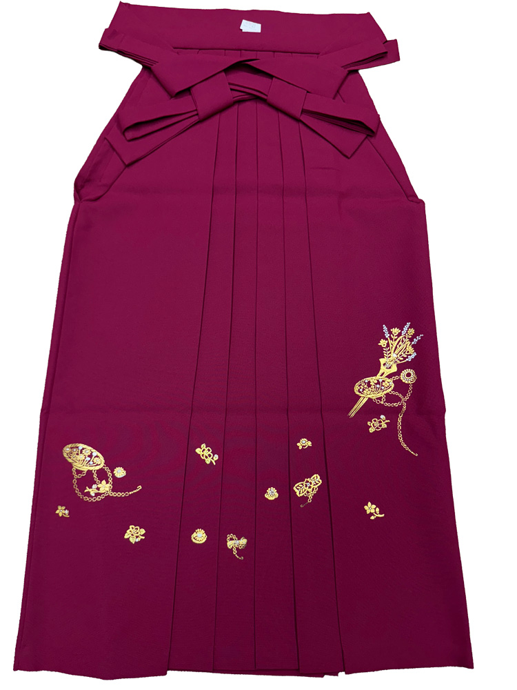 卒業式袴 – 単体 – レンタル – 赤05