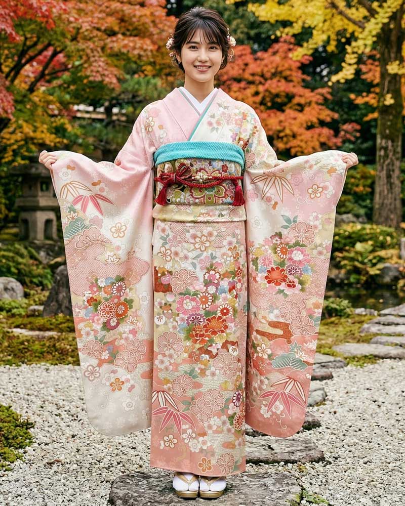 レンタル振袖 – ピンク09