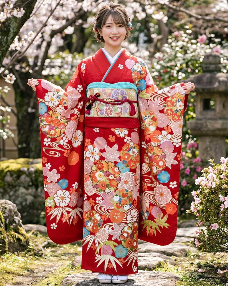 レンタル振袖 – 赤21