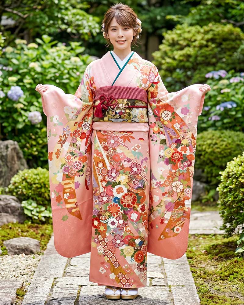 レンタル振袖 – ピンク11