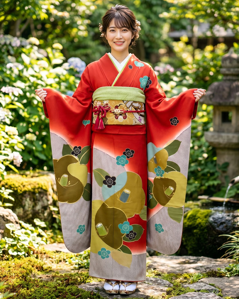 レンタル振袖 – 赤24