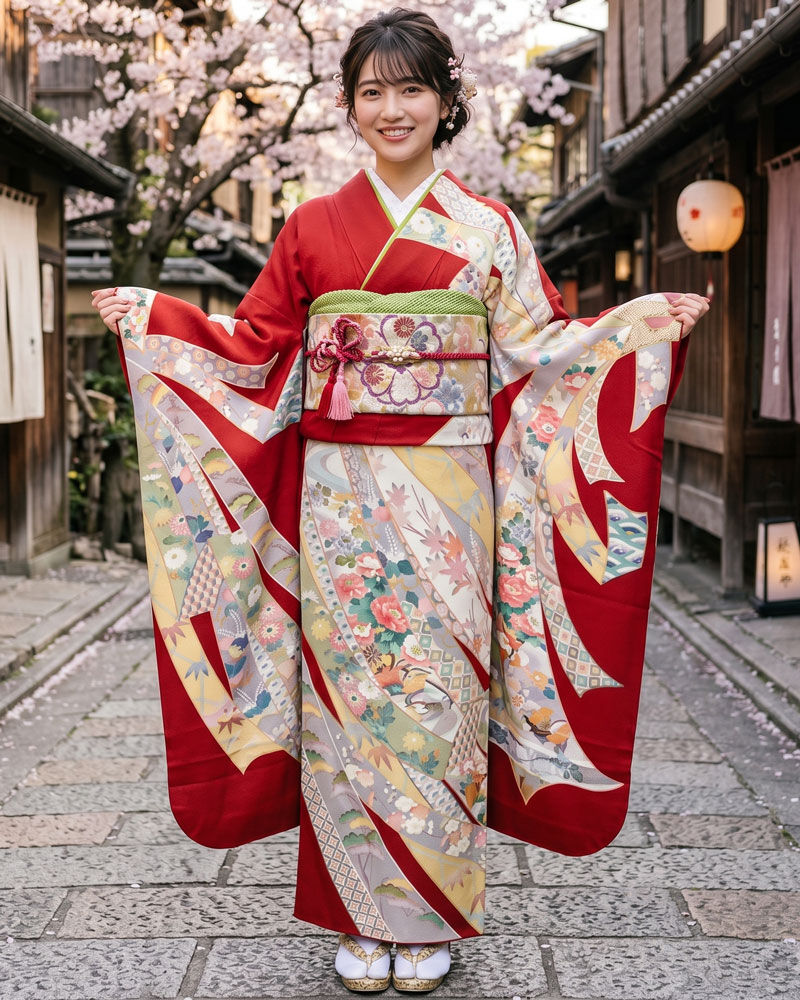 レンタル振袖 – 赤25
