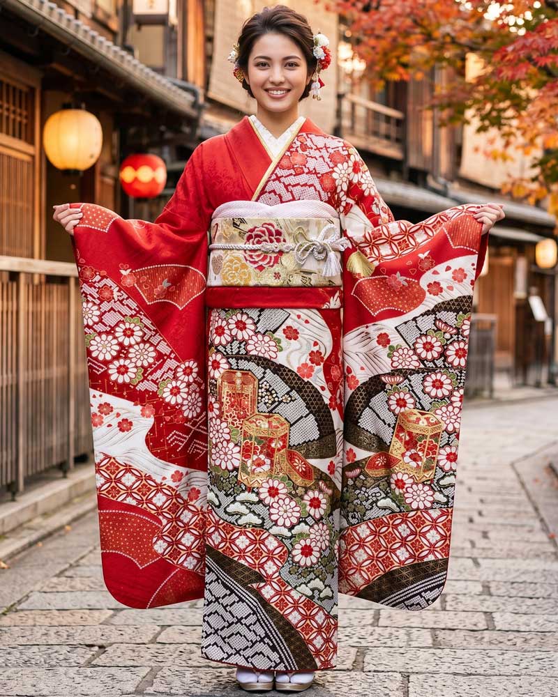 レンタル振袖 – 赤33