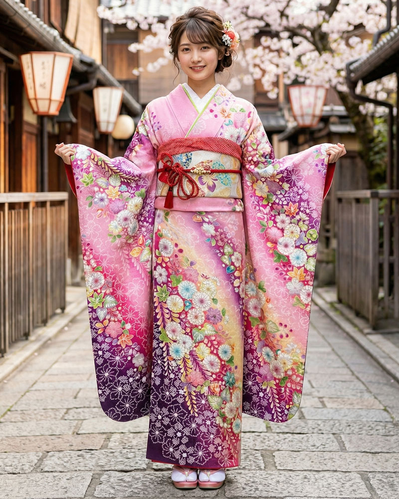 レンタル振袖 – ピンク08