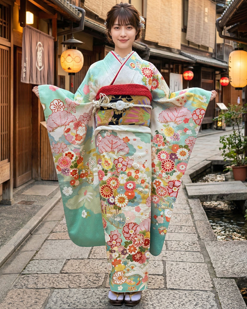 レンタル振袖 – 水色04