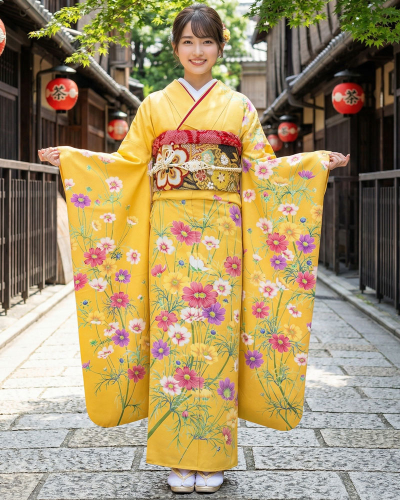 京友禅 – 振袖 – 松本健一 – 黄02