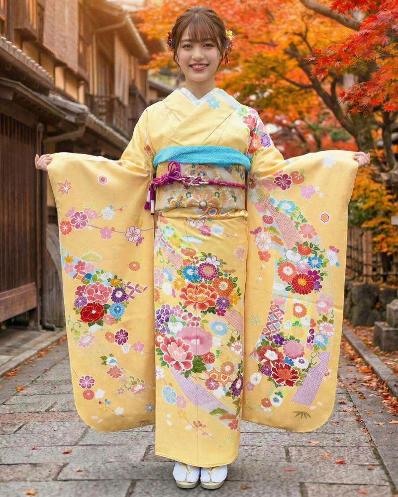 京友禅 – 振袖 – 内と良 – 黄04