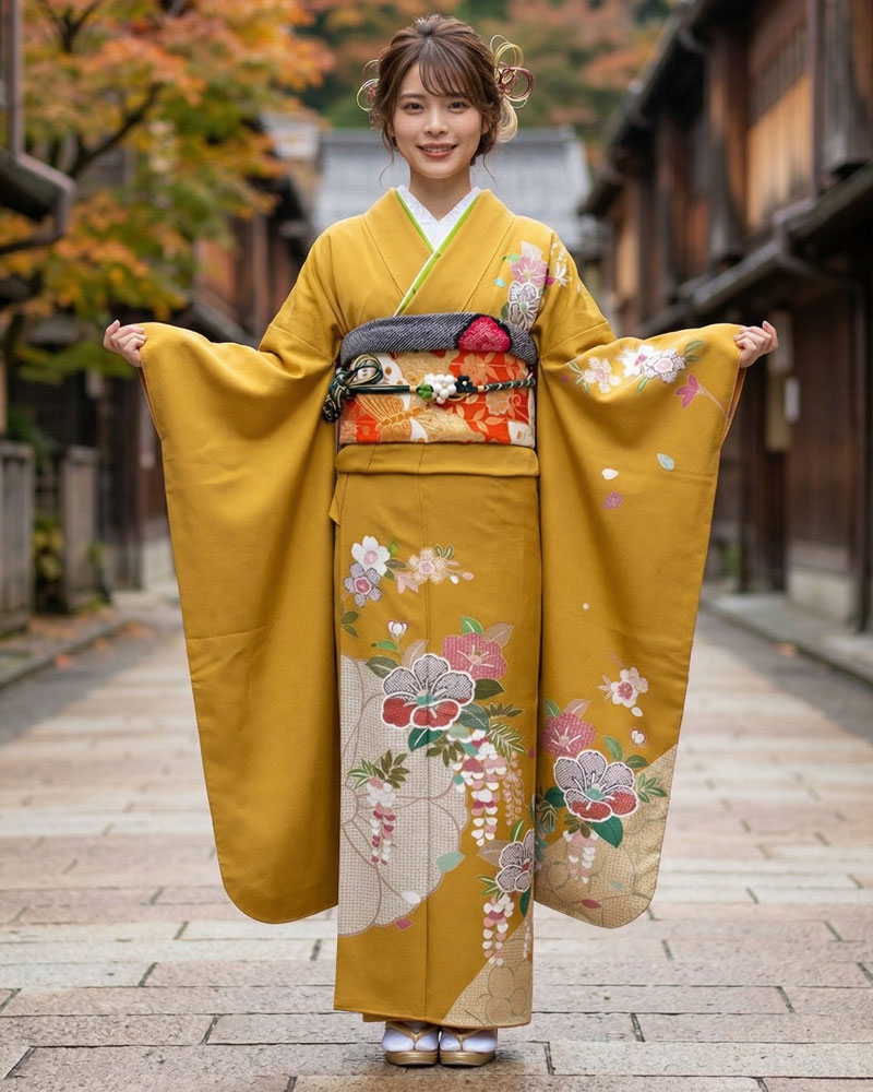 レンタル振袖 – 黄02