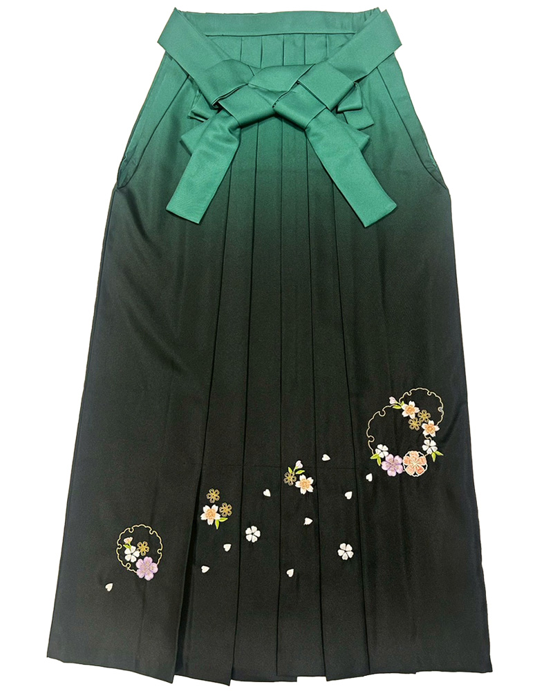 卒業式袴 – 単体 – レンタル – 緑12