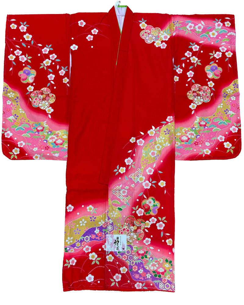 【新品】七五三 7歳 女児 レンタル 赤05