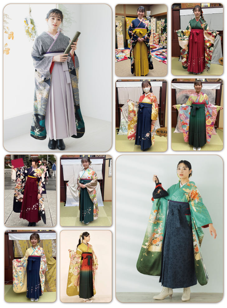 卒業式でよくある「小振袖」と成人式に着る「大振袖」だったらどちらが良いか？徹底比較！卒業式の袴を借りるなら濱上呉服店へ卒業式応援キャンペーン