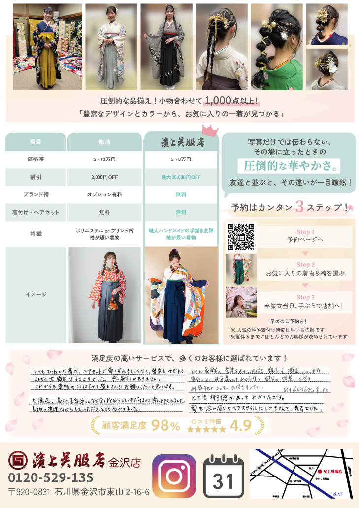 振袖x袴が5.5万円からレンタルできる！卒業式応援キャンペーン