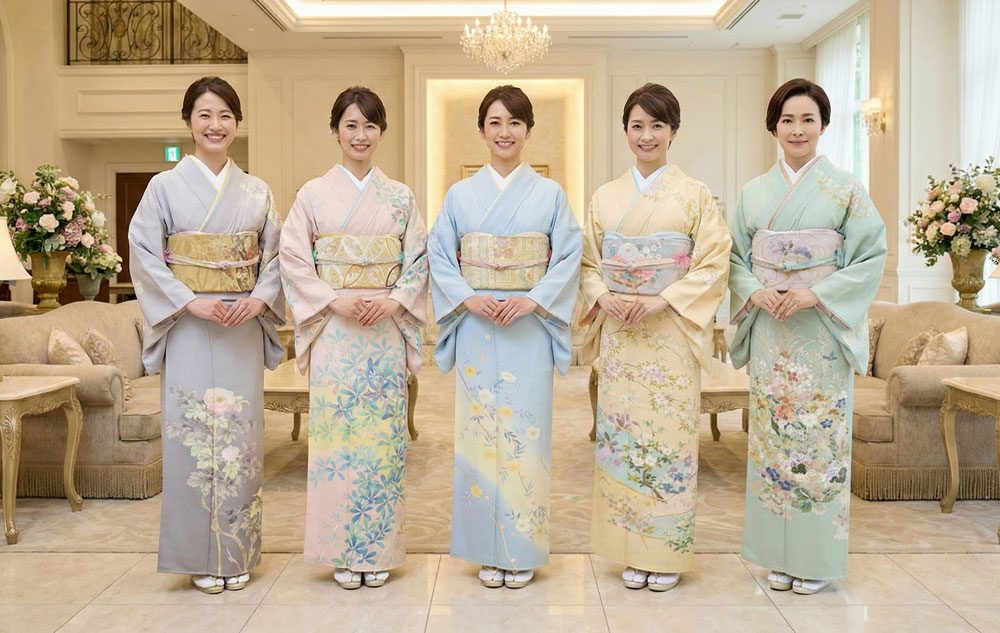 結婚式 訪問着レンタル 金沢 加賀友禅