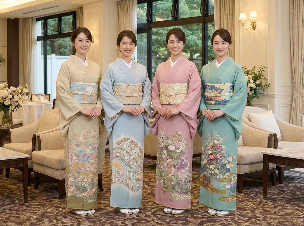 結婚式 色留袖レンタル 金沢 加賀友禅