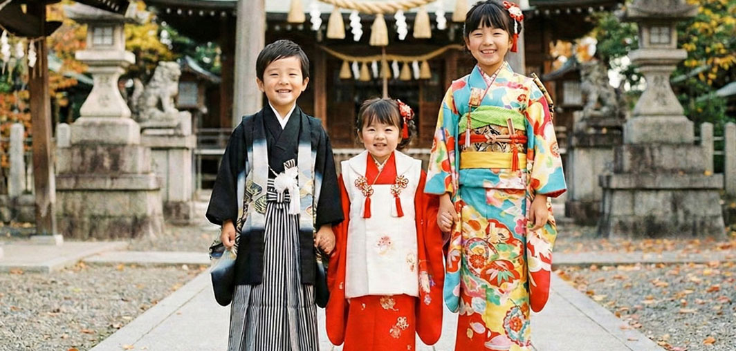 七五三やお宮参りで着用する子供着物レンタルや購入も多数取り扱い